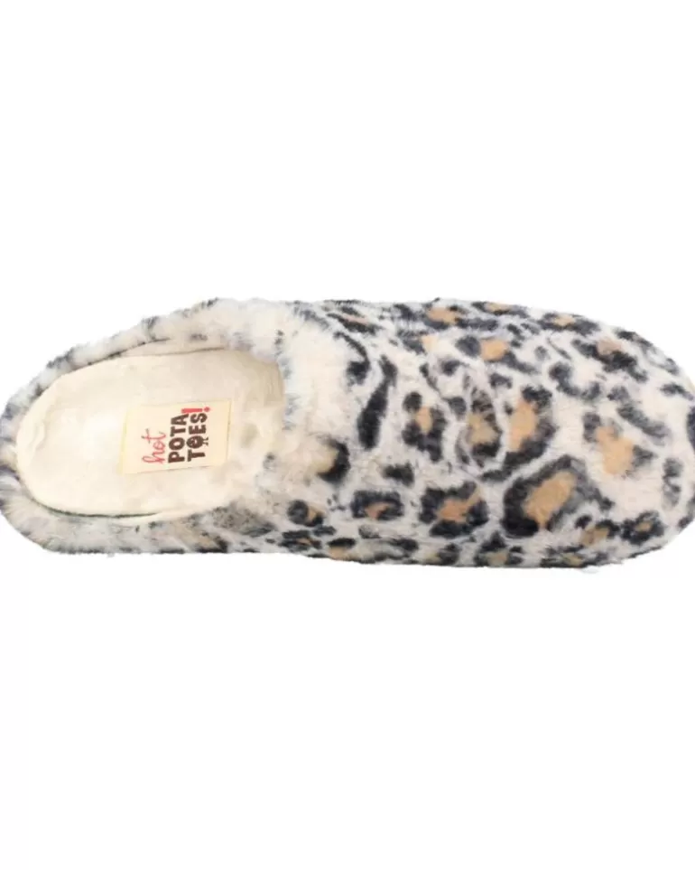HOT POTATOES Calzado De Casa De Mujer Rosholt Animal Print Discount