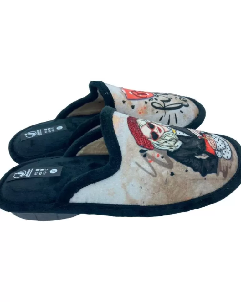 JAVER Calzado De Casa De Mujer Zapatilla Casa Relax Negro Best