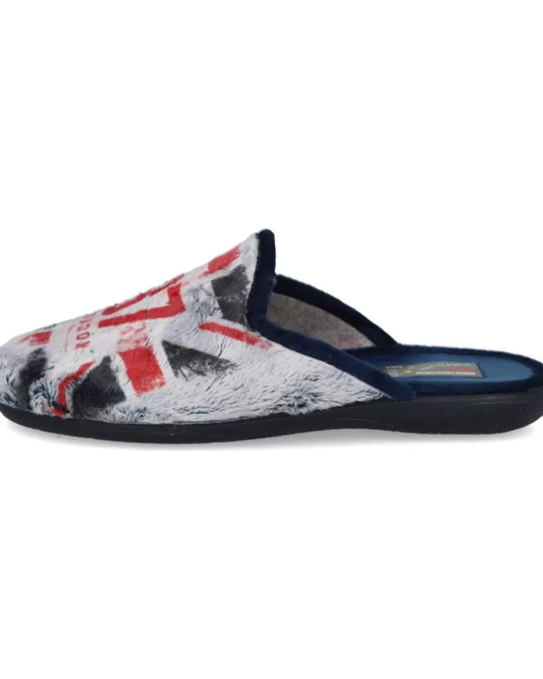 L&R SHOES Calzado De Casa L&R Shoes De Hombre Lr Shoes 60-B-Iceber Zapatillas De Cas Azul Hot