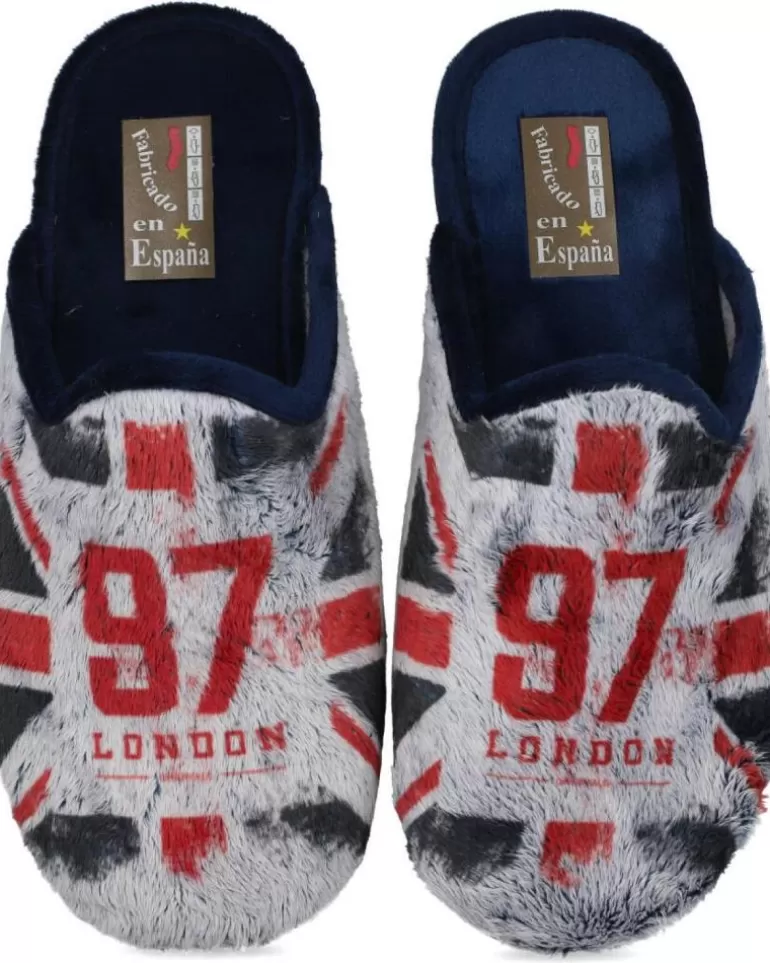 L&R SHOES Calzado De Casa L&R Shoes De Hombre Lr Shoes 60-B-Iceber Zapatillas De Cas Azul Hot