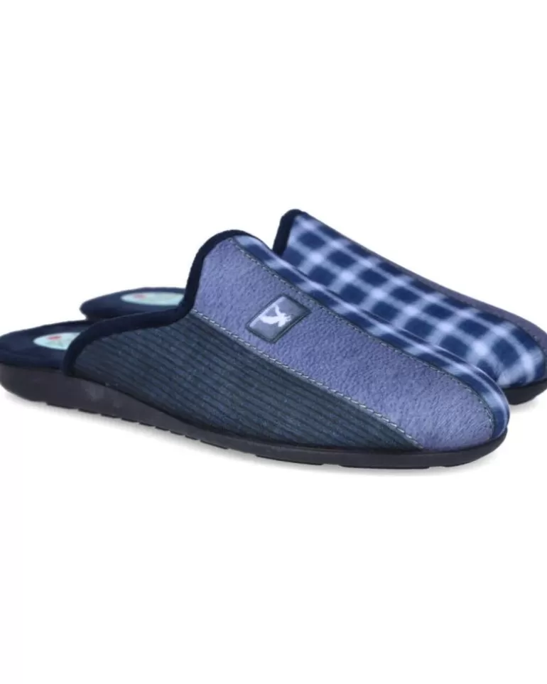 L&R SHOES Calzado De Casa L&R Shoes De Hombre Lr Shoes 8303 Zapatillas De Casa Hombr Azul Discount