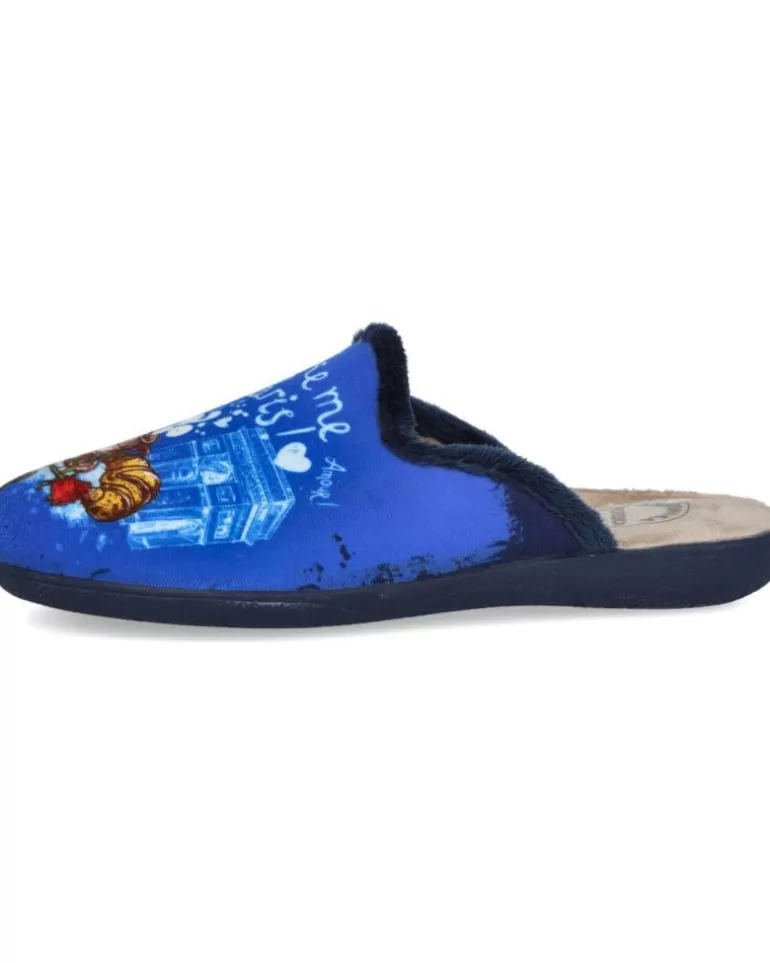 L&R SHOES Calzado De Casa L&R Shoes De Mujer Lr Shoes 315113 Zapatillas De Casa Muj Azul Clearance