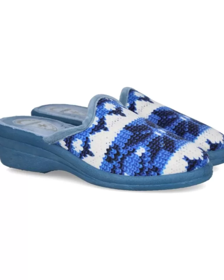L&R SHOES Calzado De Casa L&R Shoes De Mujer Lr Shoes 660574 Zapatillas De Casa Muj Azulon Fashion
