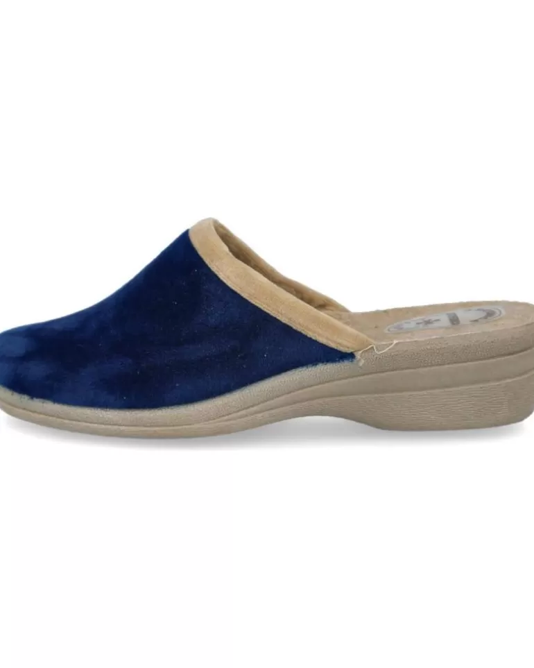L&R SHOES Calzado De Casa L&R Shoes De Mujer Lr Shoes 66134 Zapatillas De Casa Muje Azul New