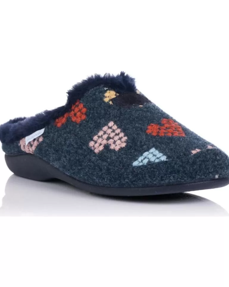 MARPEN Calzado De Casa De Mujer Zapatillas De Casa 204Div20 Marino Azul Store
