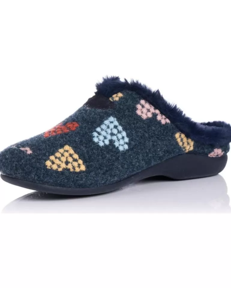 MARPEN Calzado De Casa De Mujer Zapatillas De Casa 204Div20 Marino Azul Store