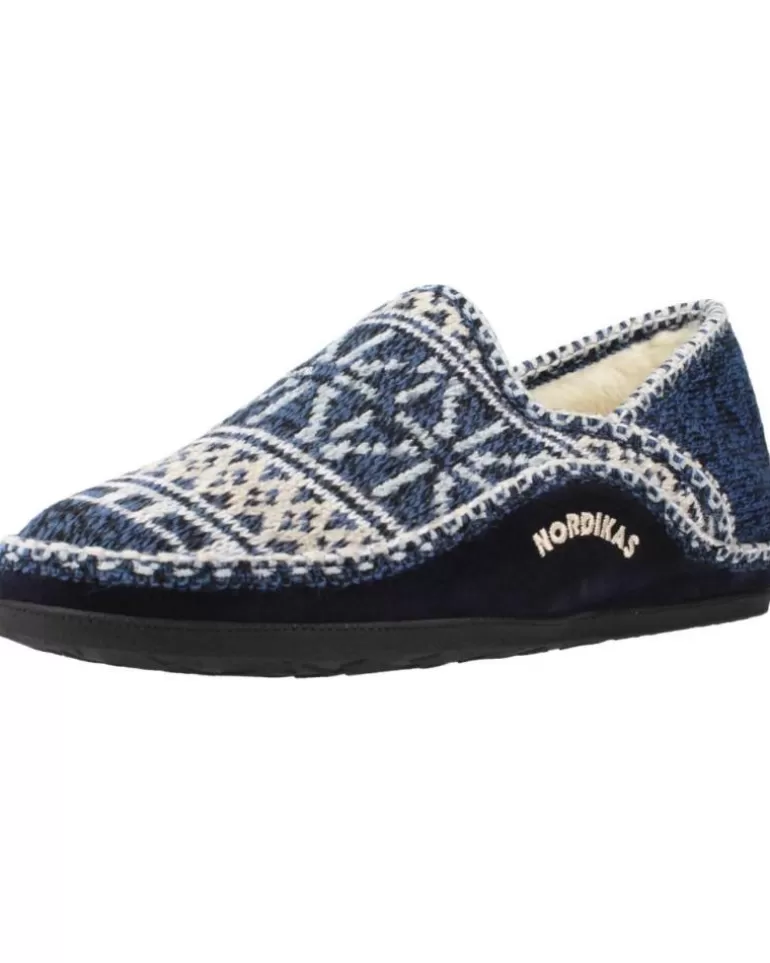 NORDIKAS Calzado De Casa De Hombre Teide Azul Best Sale