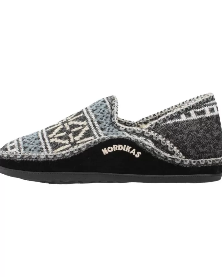 NORDIKAS Calzado De Casa De Hombre Teide Negro New