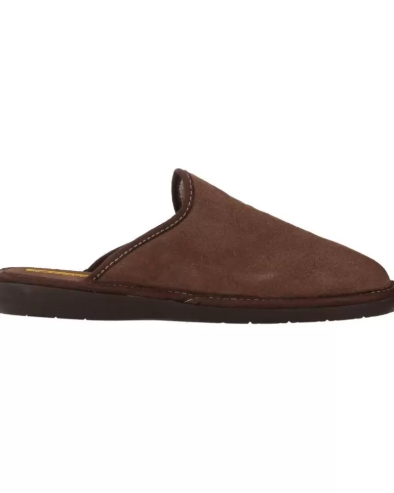 NORDIKAS Calzado De Casa De Hombre Top Line Afelpado Marron Discount