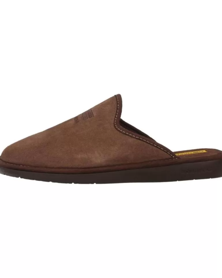 NORDIKAS Calzado De Casa De Hombre Top Line Afelpado Marron Discount