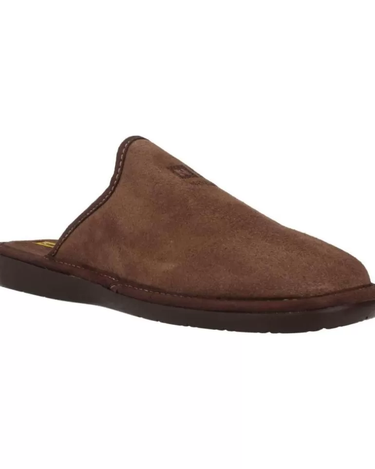 NORDIKAS Calzado De Casa De Hombre Top Line Afelpado Marron Discount