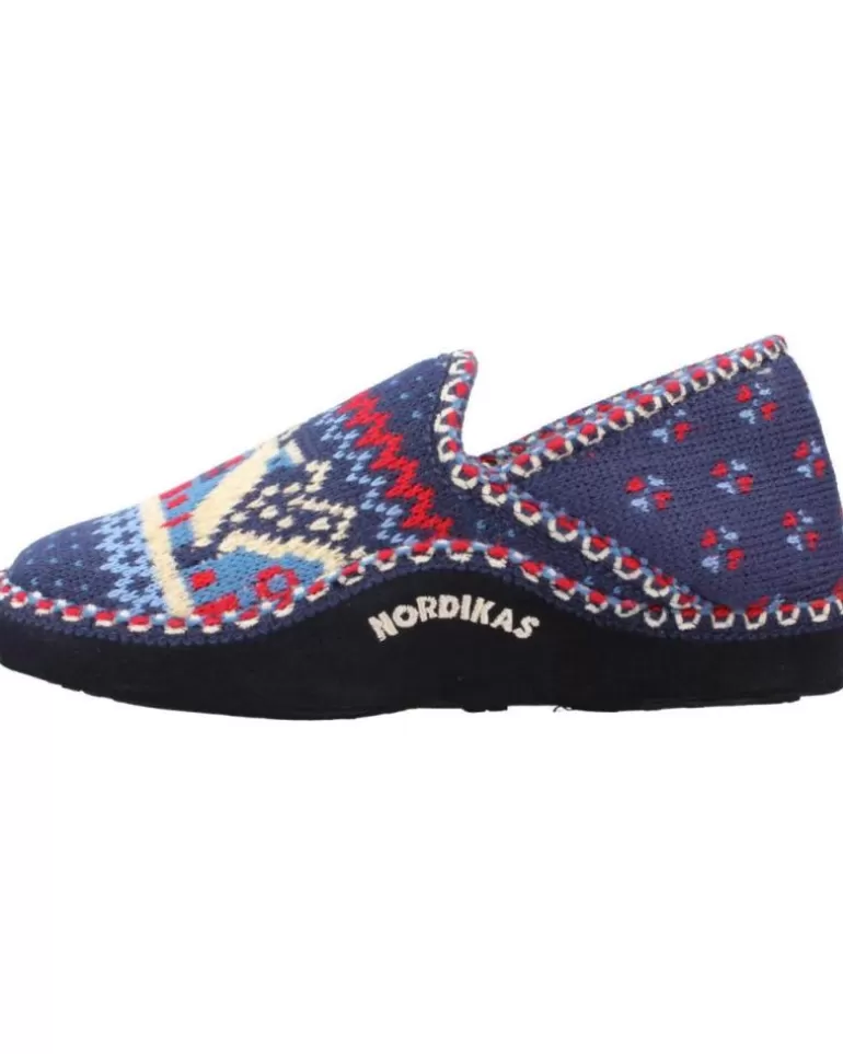 NORDIKAS Calzado De Casa De Mujer Cabana Classic Azul Cheap