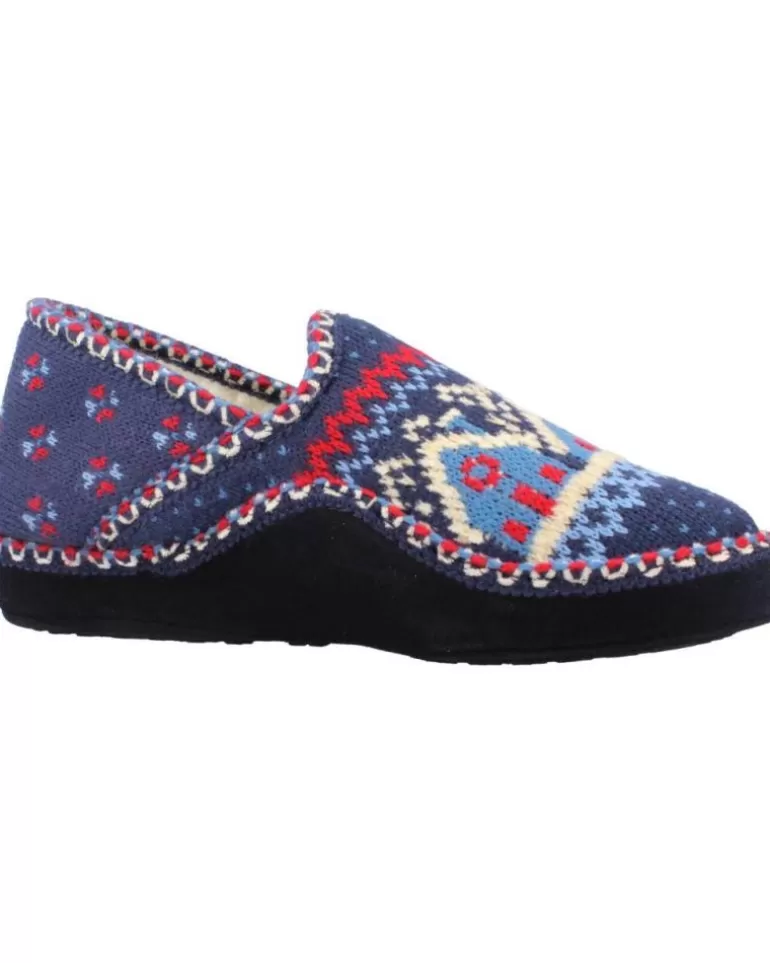 NORDIKAS Calzado De Casa De Mujer Cabana Classic Azul Cheap