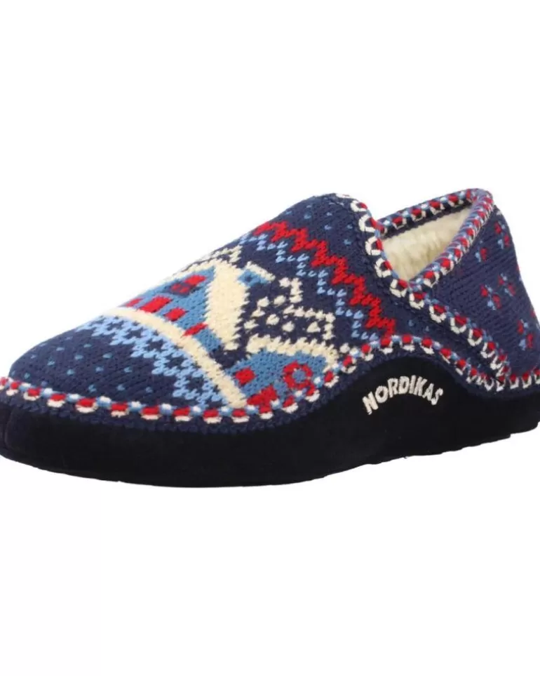 NORDIKAS Calzado De Casa De Mujer Cabana Classic Azul Cheap