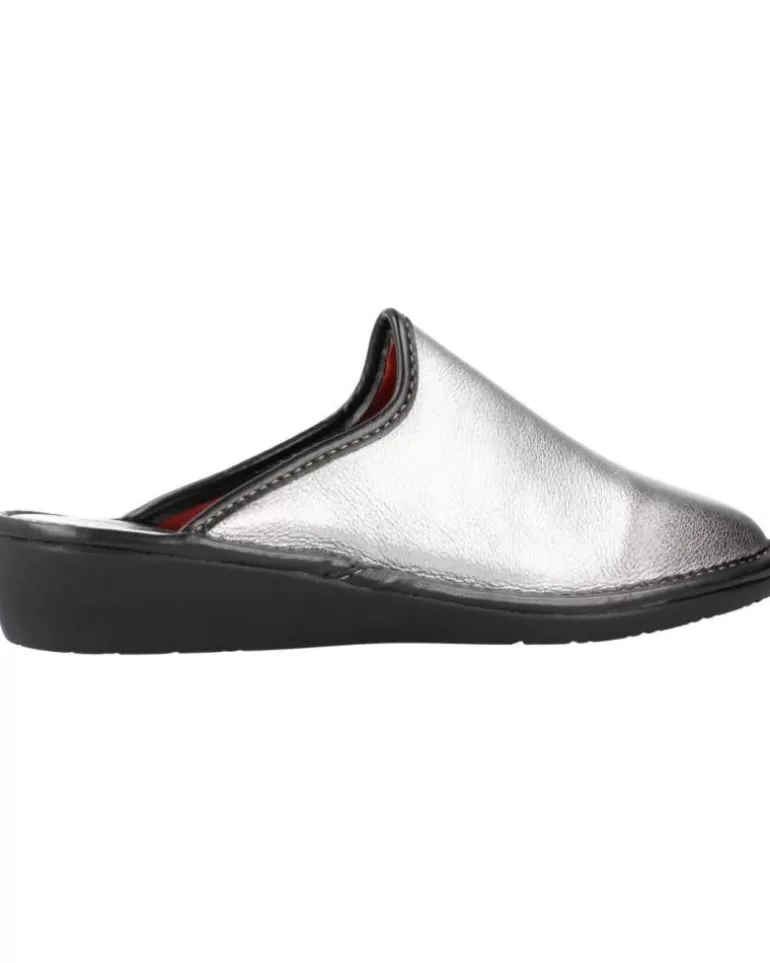 NORDIKAS Calzado De Casa De Mujer Nacar Top Plata Cheap