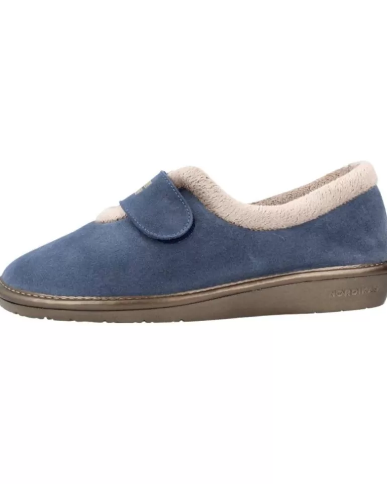 NORDIKAS Calzado De Casa De Mujer Top Line Azul Shop