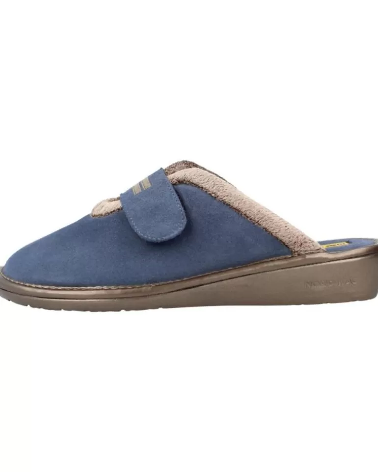 NORDIKAS Calzado De Casa De Mujer Top Line Azul Fashion