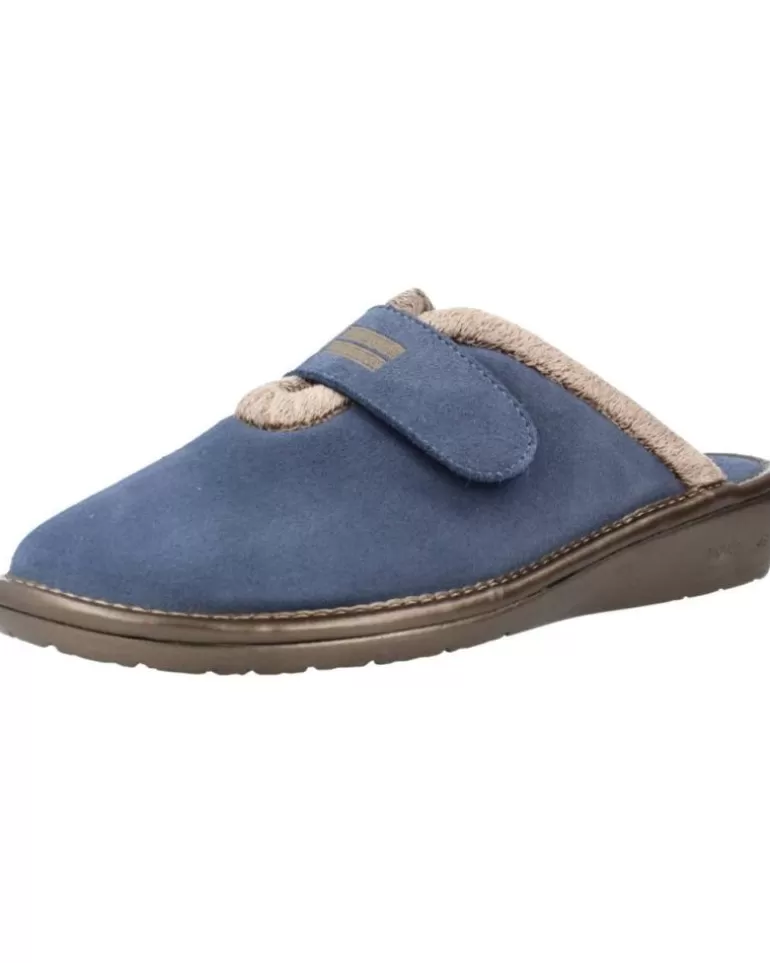 NORDIKAS Calzado De Casa De Mujer Top Line Azul Fashion