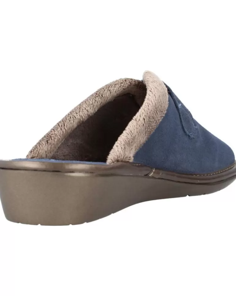 NORDIKAS Calzado De Casa De Mujer Top Line Azul Fashion