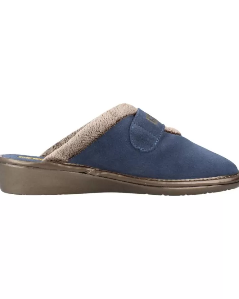 NORDIKAS Calzado De Casa De Mujer Top Line Azul Fashion