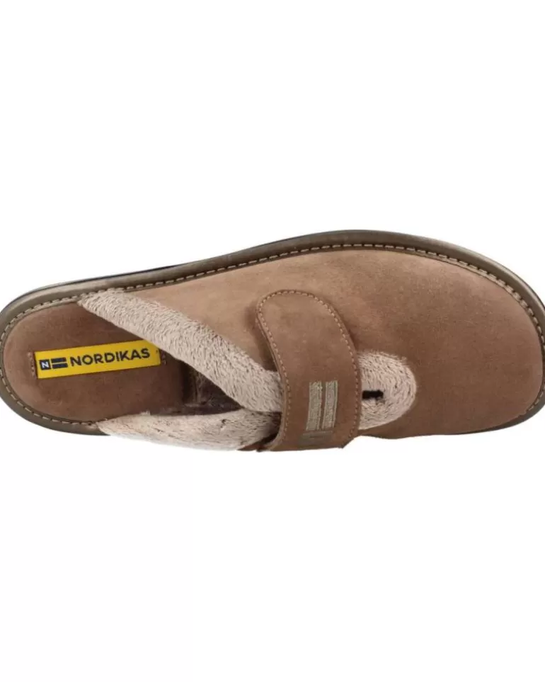 NORDIKAS Calzado De Casa De Mujer Top Line Marron Best