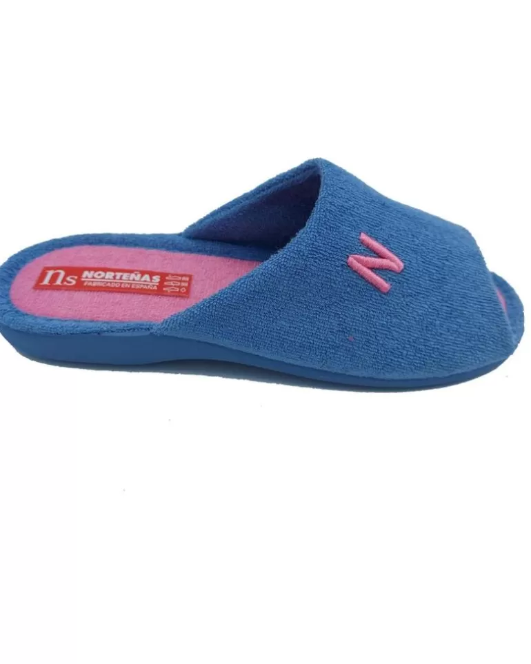 NORTEÑAS Calzado De Casa Nortenas De Mujer Zapatilla Casa Abierta Aguamar New