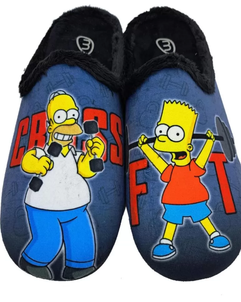 OTRAS MARCAS Calzado De Casa De Hombre Y Niño Zueco Casa Simpson Negro New