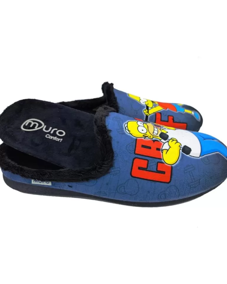 OTRAS MARCAS Calzado De Casa De Hombre Y Niño Zueco Casa Simpson Negro New