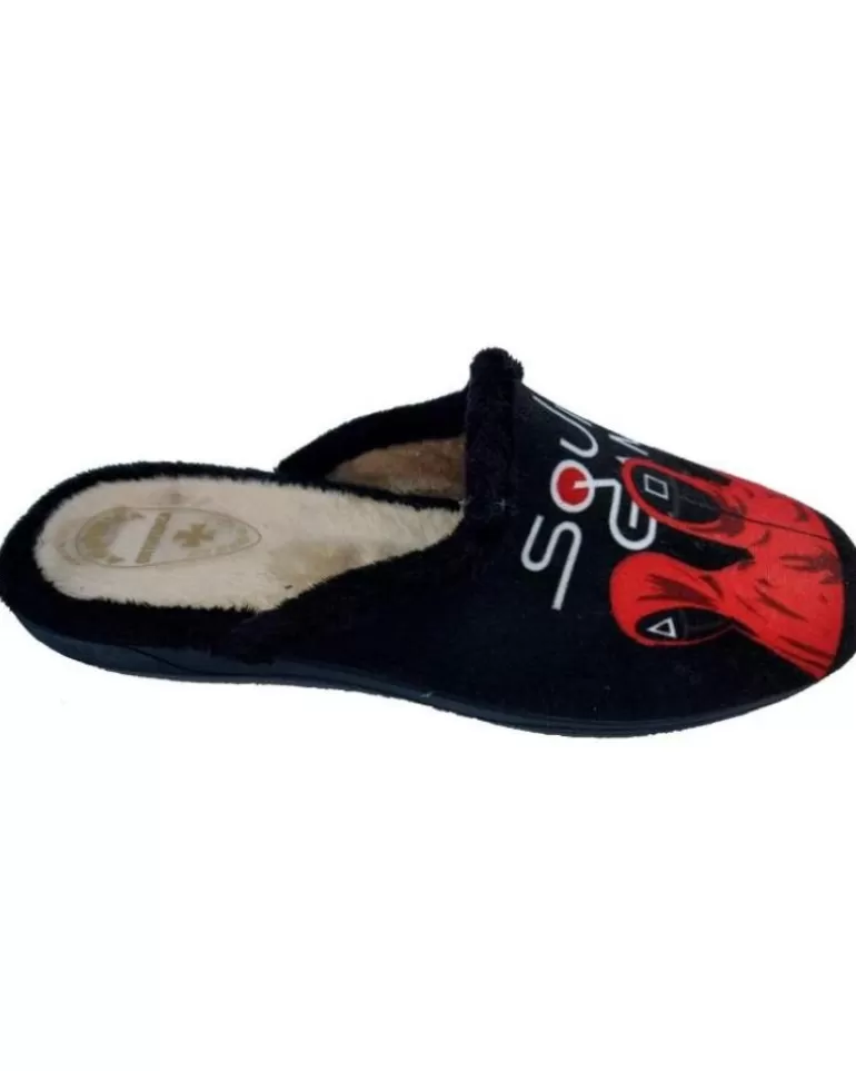 OTRAS MARCAS Calzado De Casa De Hombre Zapatilla Juego Del Calamar Negro New