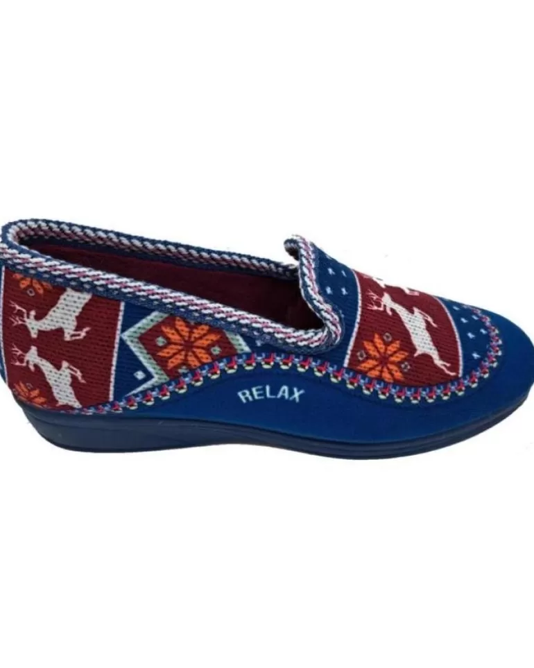 OTRAS MARCAS Calzado De Casa De Mujer Zapatilla Casa Azul Fashion