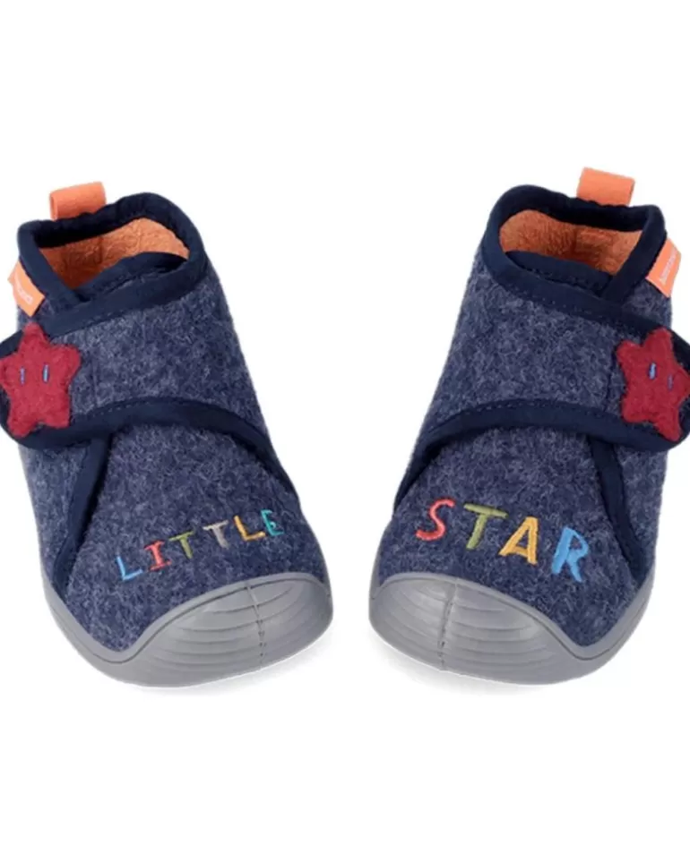 OTRAS MARCAS Calzado De Casa De Niño Zapatilla Andar Por Casa Azul Marino Fieltro Best Sale