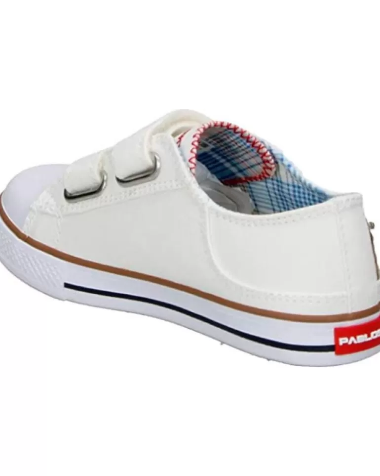 PABLOSKY Calzado De Casa De Niña Y Niño Canvas Velcros Blanco Online