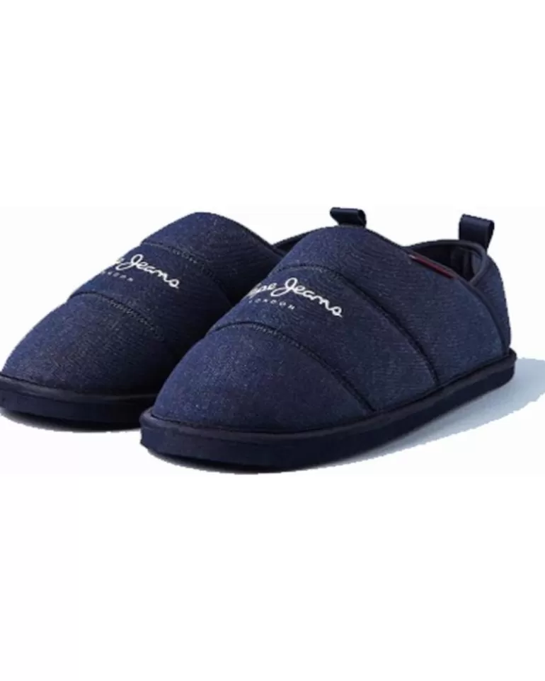 PEPE JEANS Calzado De Casa De Hombre Zapatillas De Casa Pms 20009 Azul Outlet