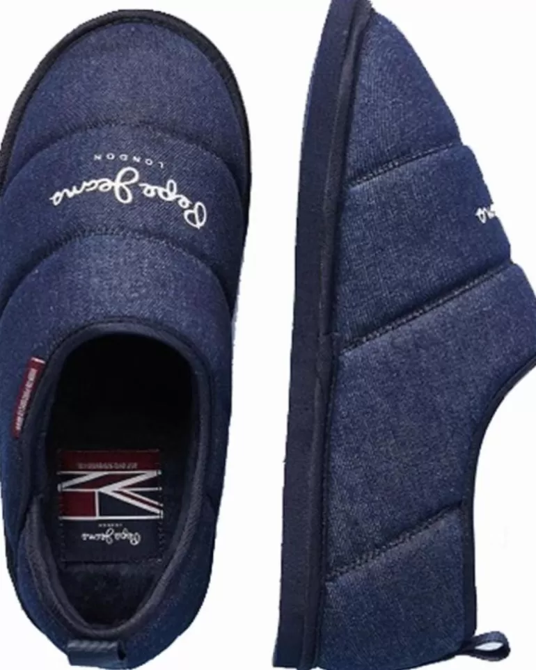 PEPE JEANS Calzado De Casa De Hombre Zapatillas De Casa Pms 20009 Azul Outlet