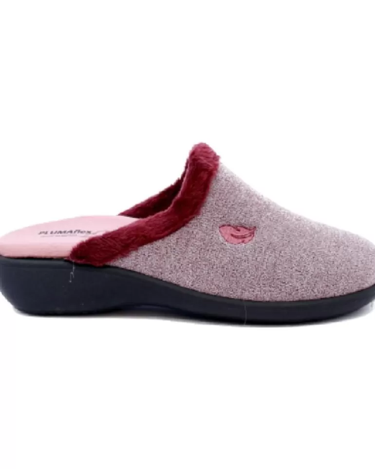 PLUMAFLEX Calzado De Casa De Mujer Zapatilla Casa Cuña Rosa Store