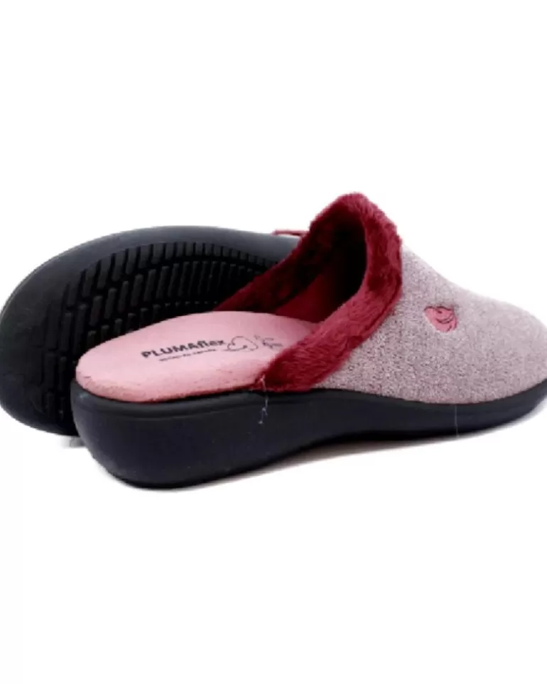 PLUMAFLEX Calzado De Casa De Mujer Zapatilla Casa Cuña Rosa Store