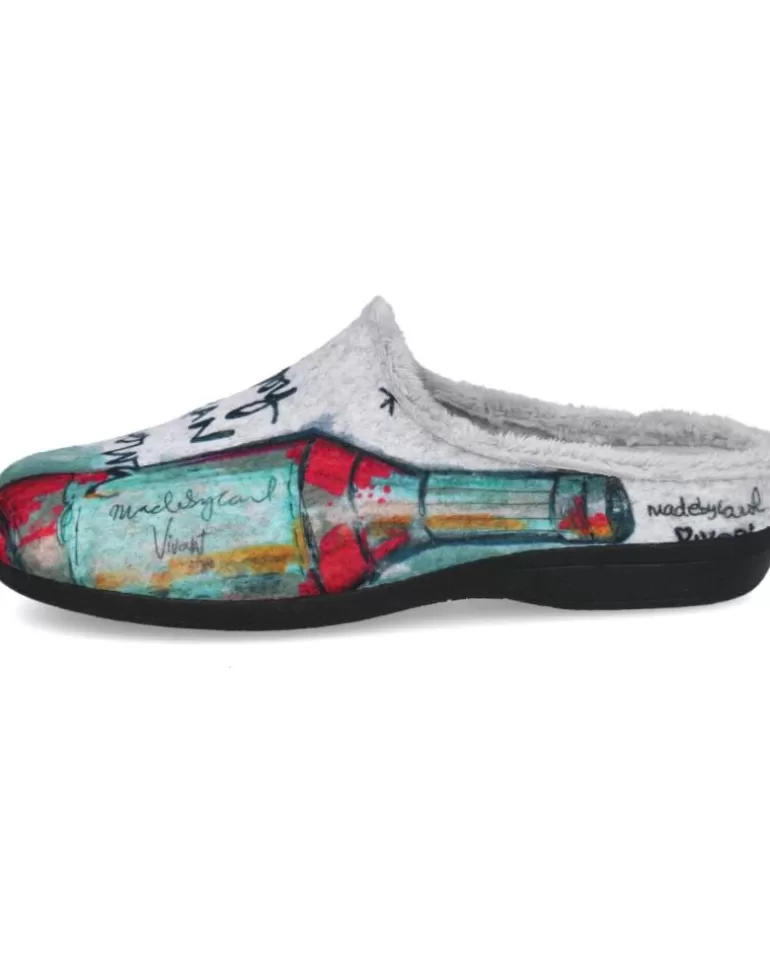 VIVANT Calzado De Casa De Hombre Ce2220 Zapatillas De Casa Hombre Gris Shop