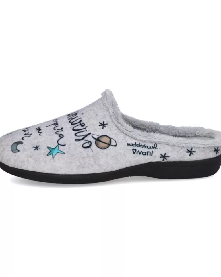 VIVANT Calzado De Casa De Hombre Cec2323001Ngr Zapatillas De Casa Gris Outlet