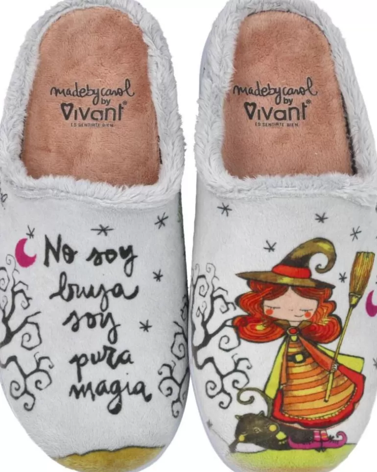 VIVANT Calzado De Casa De Mujer Arc232100Evg Zapatillas De Casa Gris Store