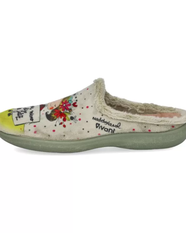 VIVANT Calzado De Casa De Mujer Arc232120Evmz Zapatillas De Casa Manzana Fashion