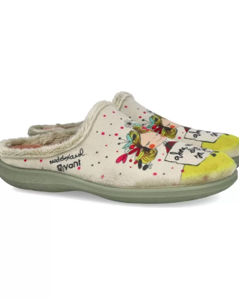 VIVANT Calzado De Casa De Mujer Arc232120Evmz Zapatillas De Casa Manzana Fashion