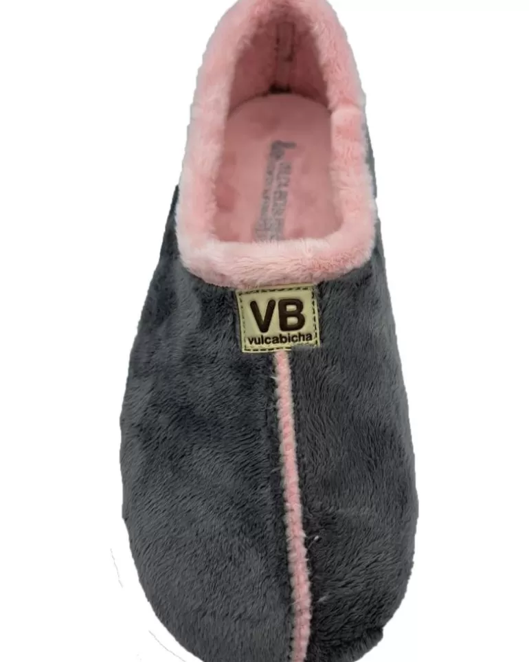 VULCA-BICHA Calzado De Casa De Mujer Zapatilla Casa Suave Gris Fashion