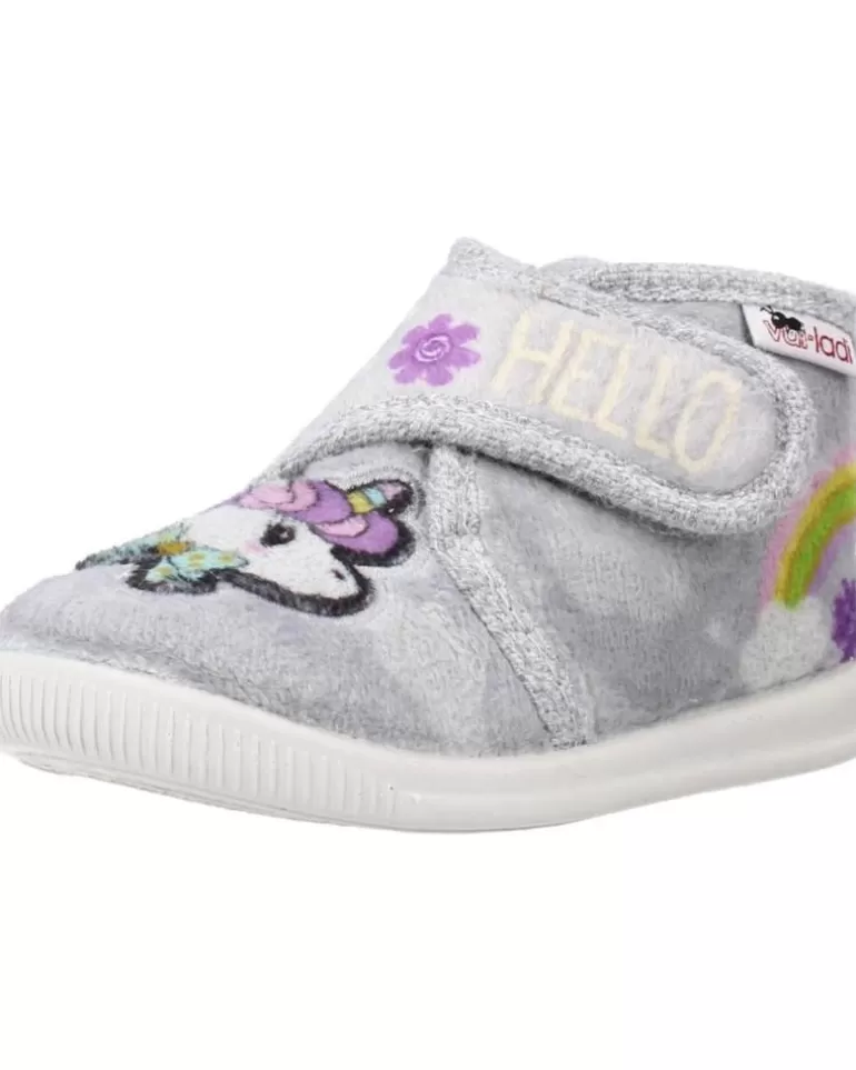 VUL-LADI Calzado De Casa De Niña 3116 140 Gris New