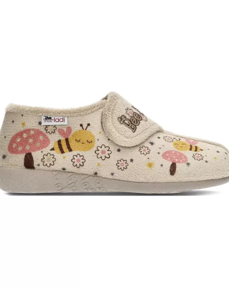 VUL-LADI Calzado De Casa De Niña Y Niño Pantufla Vulladi 4210 Abejitas Niquel Online
