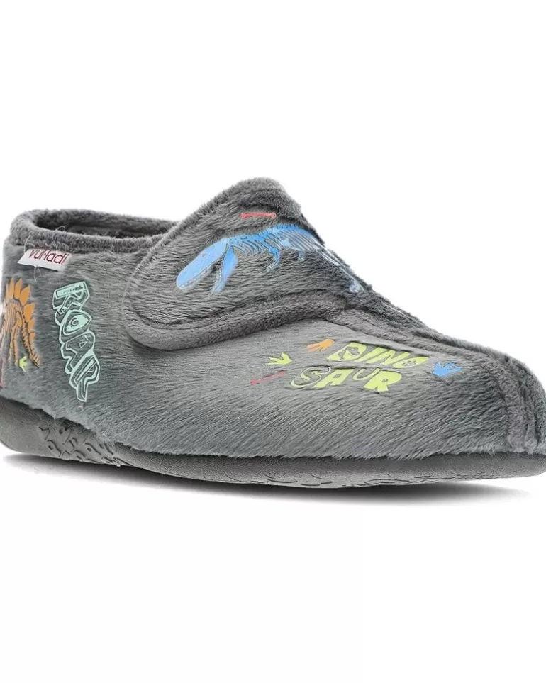 VUL-LADI Calzado De Casa De Niña Y Niño Pantuflas Vulladi 4241 Dino Gris Cheap