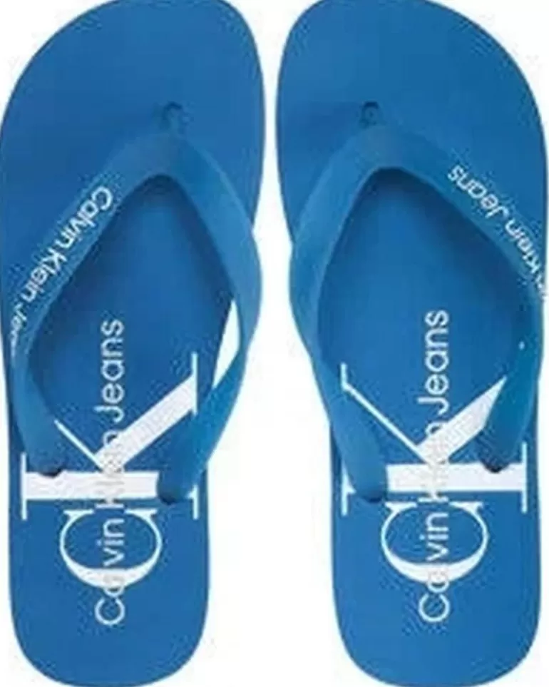CALVIN KLEIN Chanclas De Hombre Chanclas Jeans Beach Sandal Imperial Blue Cheap