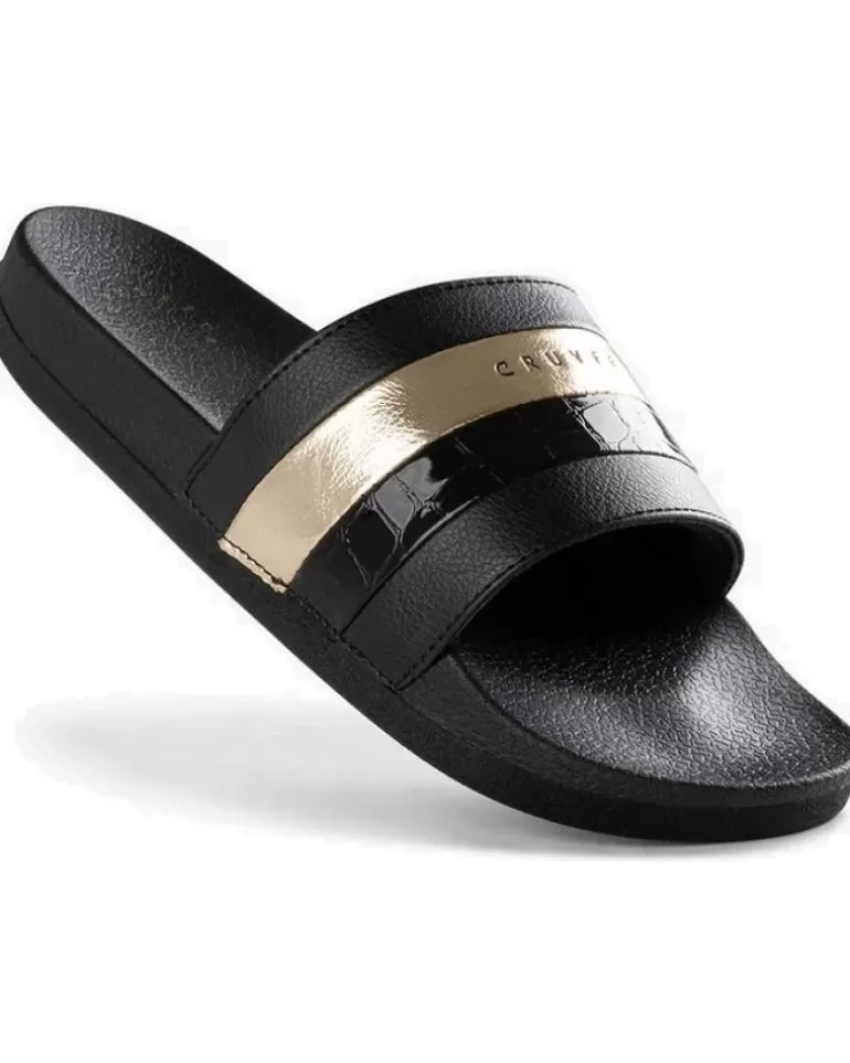 CRUYFF Chanclas De Mujer Aqua Copa Bcn - Croco Patent- Cc231720 Negro Best