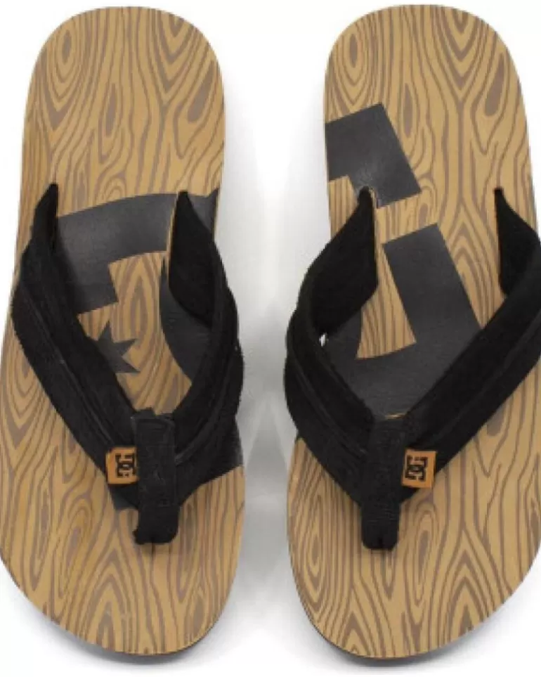 DC SHOES Chanclas De Mujer -Central Graffik 320230 Marrones Fashion