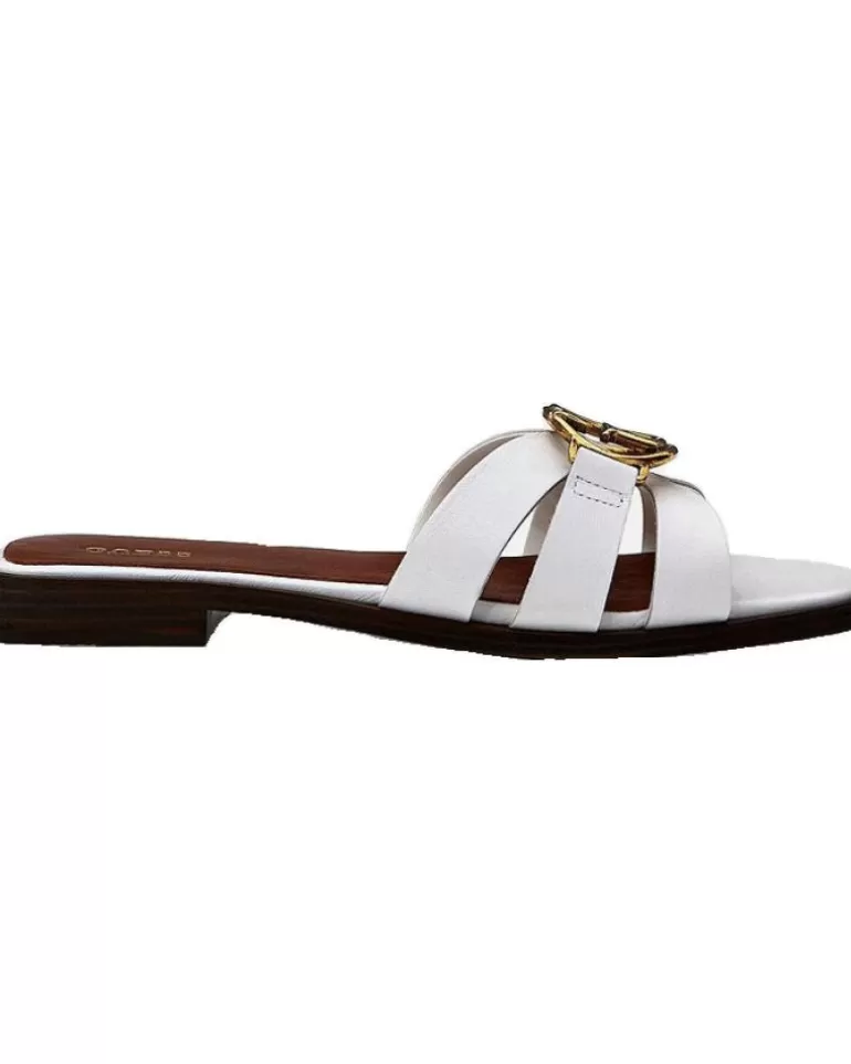 GUESS Chanclas De Mujer Symo Fl6Sym Lea19 Blanco Online