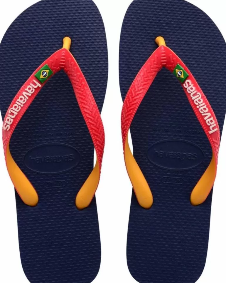 HAVAIANAS Chanclas De Hombre Brasil Mix Esclava Azul Clearance